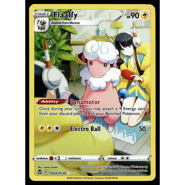 Flaaffy - TG03/TG30 - NM - Full Art - Silver Tempest - Pokemon - A6-38