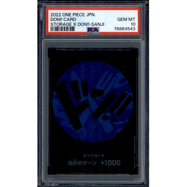 Sanji Don Card - Promo Storage - PSA 10 - Japanese Holo - Box - One Piece - 64543