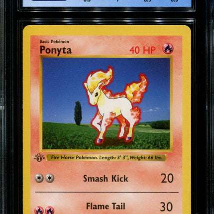 Ponyta - 60/102 - CGC 8 - 1st Edition - Base Set - Pokemon - 38138