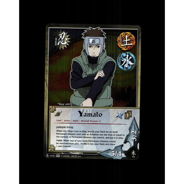 Yamato - 1433 - NM - 1st Edition Foil - S25 - Naruto CCG - D4-72