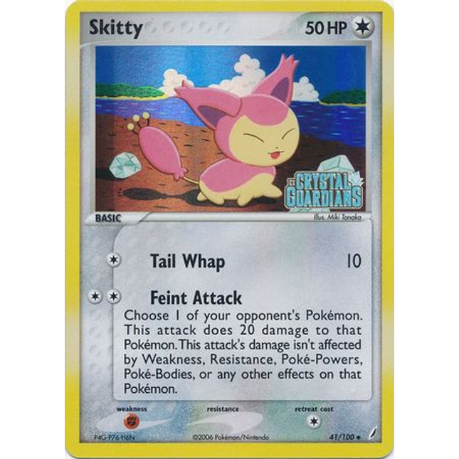 Skitty (41/100) (Stamped) [EX: Crystal Guardians]