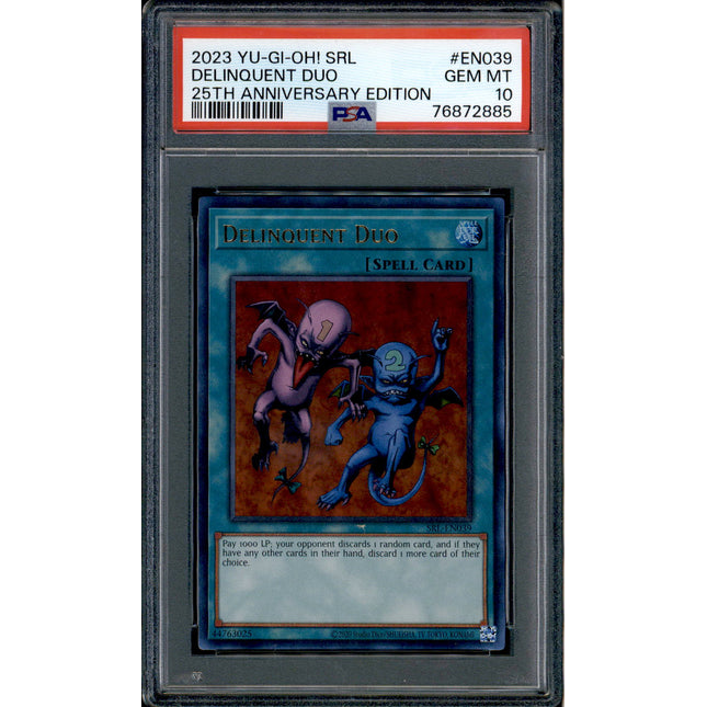 Delinquent Duo - SRL-EN039 - PSA 10 - Ultra - Spell Ruler - Pokemon - 72885