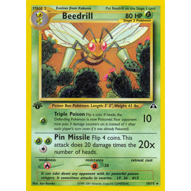 Beedrill (18/75) [Neo Discovery 1st Edition]