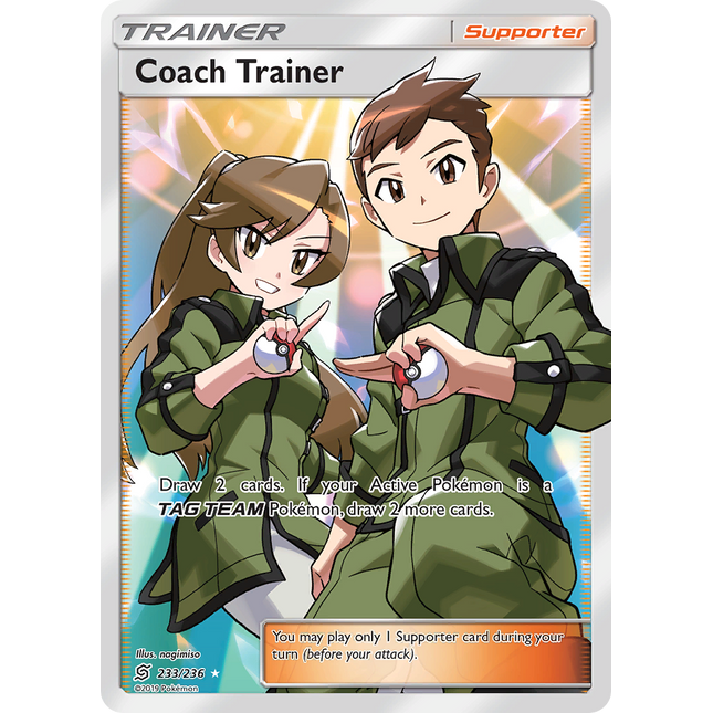 Coach Trainer (233/236) [Sun & Moon: Unified Minds]
