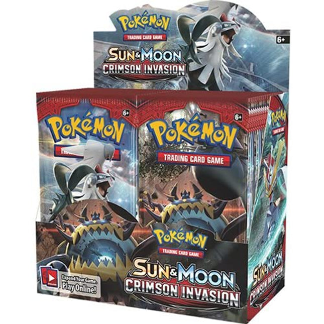 Sun & Moon Crimson Invasion - Pokemon - 36 Pack Booster Box - Sealed - New