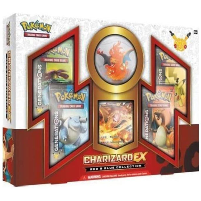 Charizard EX - Pokemon - Generations Red & Blue Collection Box - Sealed - New