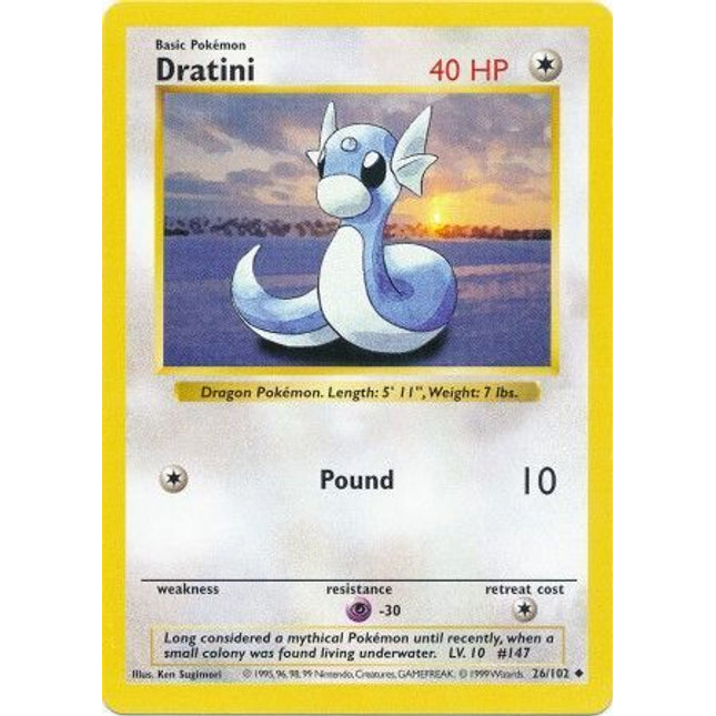 Dratini (26/102) [Base Set (Shadowless)]