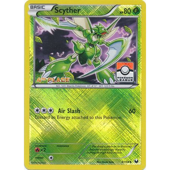 Scyther (4/108) (League Promo 4th Place) [Black & White: Dark Explorers]