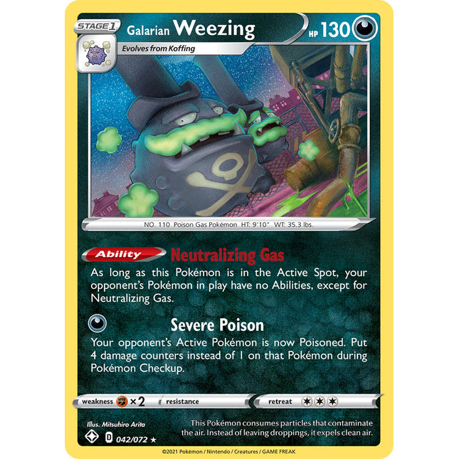 Galarian Weezing (042/072) [Sword & Shield: Shining Fates]