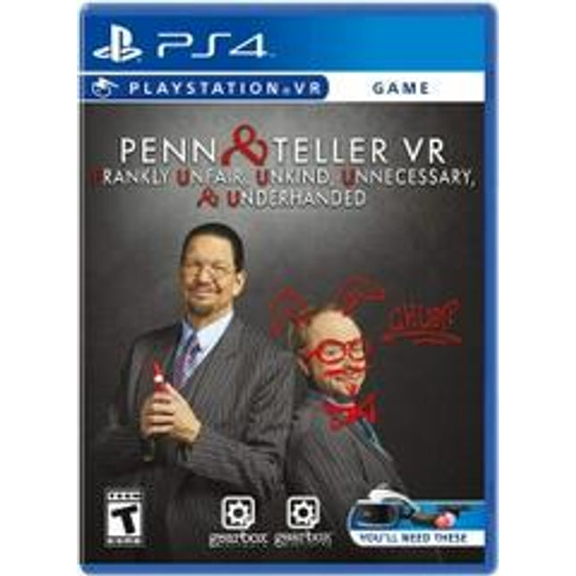 Penn & Teller VR: Frankly Unfair Unkind Unnecessary & Underhanded - Playstation 4