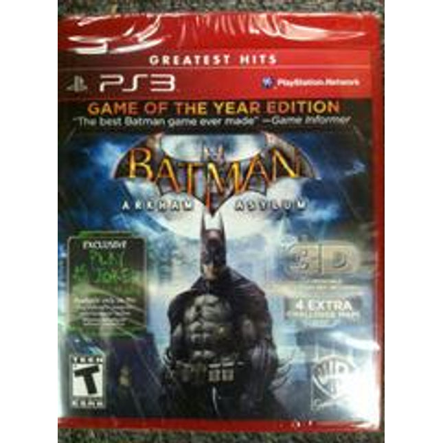 Batman: Arkham Asylum [Game of the Year Greatest Hits] - Playstation 3