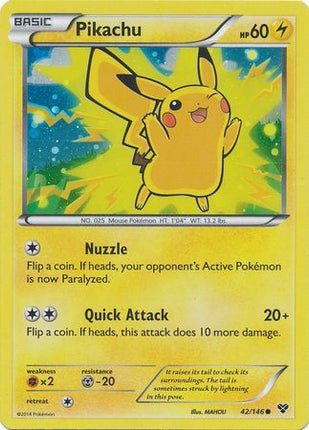 Pikachu (42/146) (2014 Movie Promo) [Miscellaneous Cards & Products]