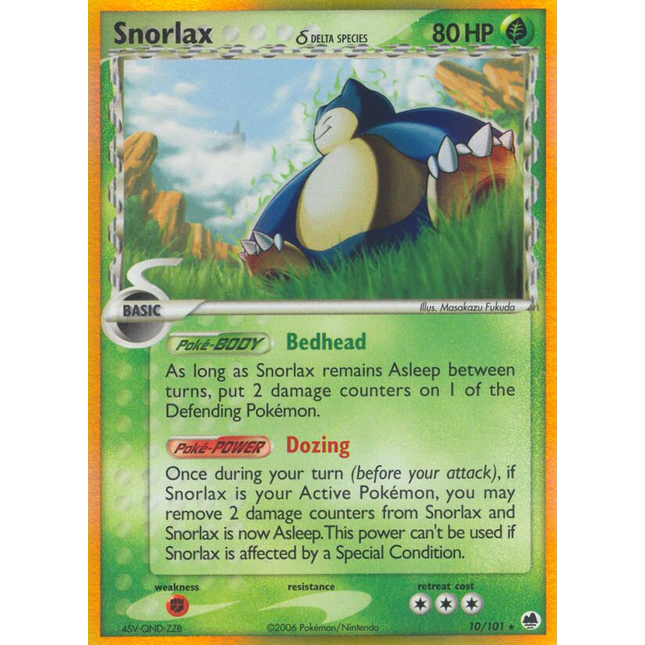 Snorlax (10/101) (Delta Species) [EX: Dragon Frontiers]