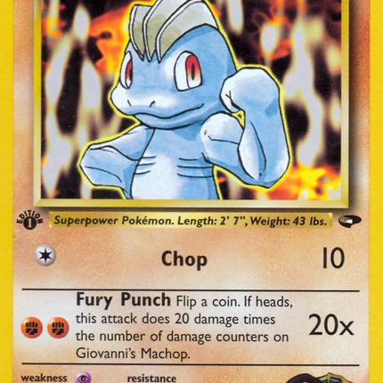 Giovanni's Machop (72/132) [Gym Challenge 1st Edition]