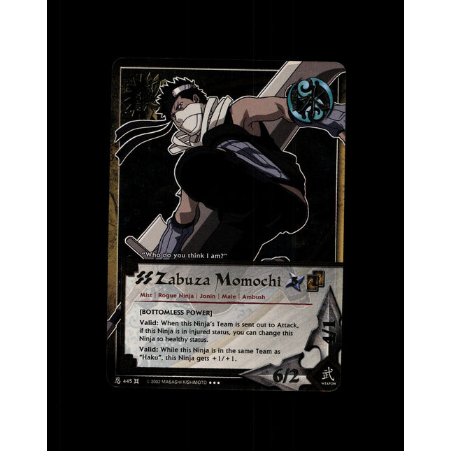 Zabuza Momochi - 445 - NM - 1st Edition - Foil - Naruto CCG - D4-219