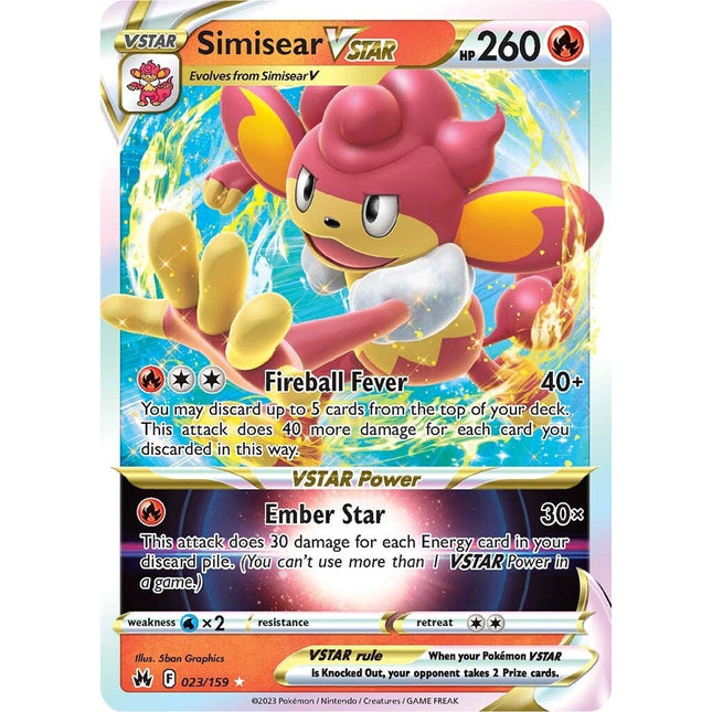 Simisear VSTAR (023/159) [Sword & Shield: Crown Zenith]