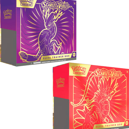 Scarlet & Violet Elite Trainer Box x1 (Random Art) - Pokemon - New - Sealed