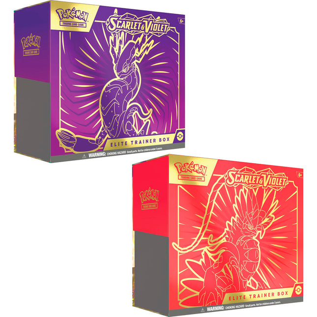 Scarlet & Violet Elite Trainer Box x1 (Random Art) - Pokemon - New - Sealed