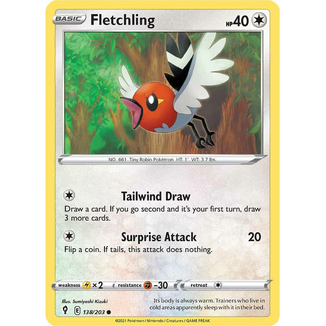 Fletchling (138/203) [Sword & Shield: Evolving Skies]