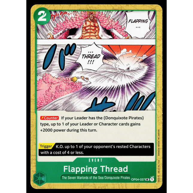 Flapping Thread - OP04-037 - NM - Uncommon - English OP04 - One Piece TCG