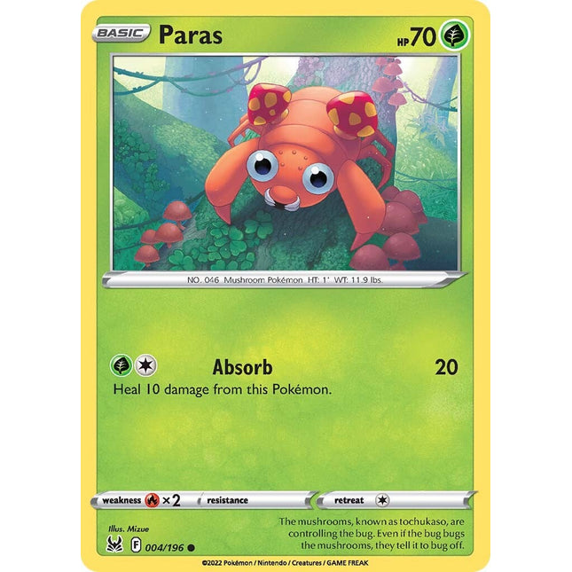 Paras (004/196) [Sword & Shield: Lost Origin]