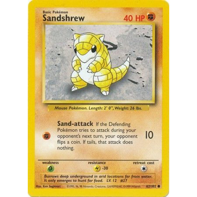Sandshrew (62/102) [Base Set]