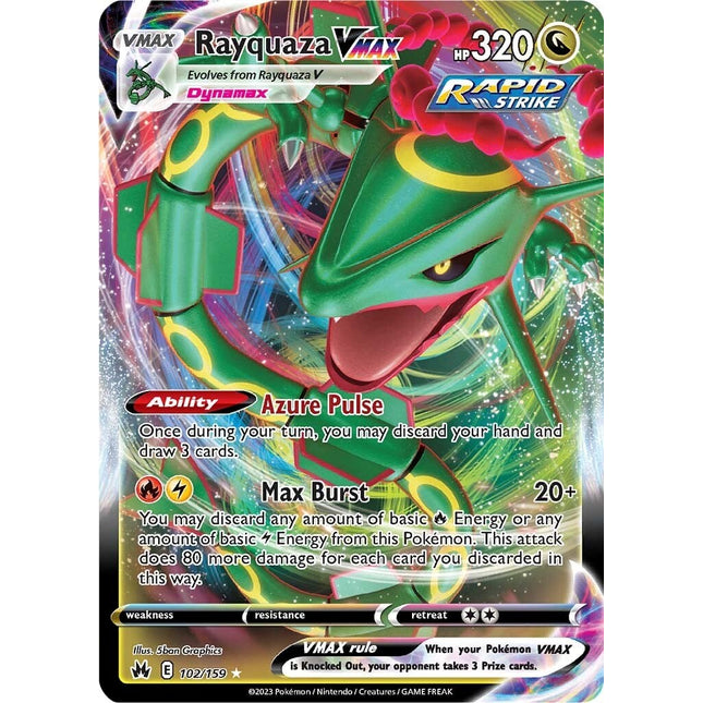 Rayquaza VMAX (102/159) (102) [Sword & Shield: Crown Zenith]