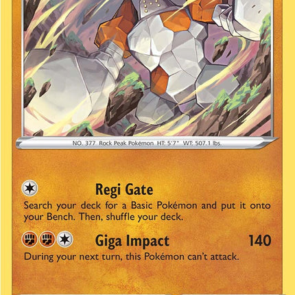 Regirock (075/189) [Sword & Shield: Astral Radiance]