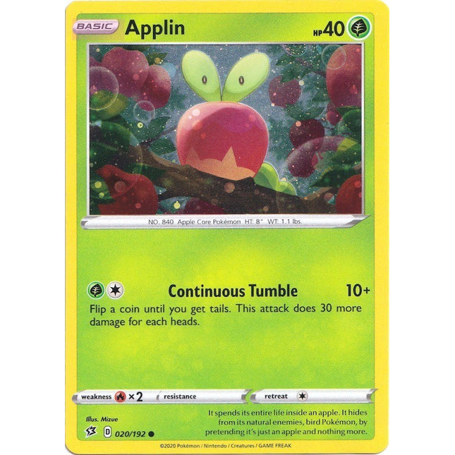 Applin (020/192) (Cosmos Holo) [Sword & Shield: Rebel Clash]