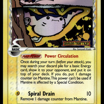 Mantine - 20/101 - NM - Reverse Holo - Dragon Frontiers - Pokemon - A9-67