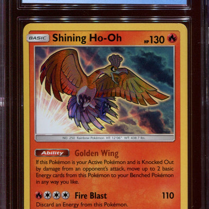 Shining Ho-oh - SM70 - CGC 9 Mint - Black Star Promo - Shining Legends - 68259