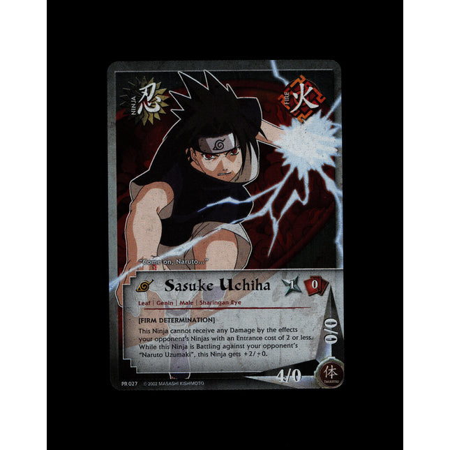 Sasuke Ichiha - PR027 - NM - Unlimited Foil - Promo - Naruto CCG - D3-145
