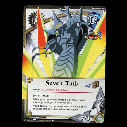 Seven Tails - 1658 - NM - Non-Foil - S28 - Naruto CCG - E1-133