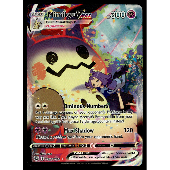 Mimikyu Vmax - TG17/TG30 - NM - Alt Art - Brilliant Stars - Pokemon - A7-76