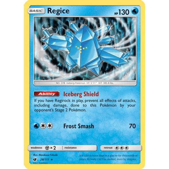 Regice (28/111) [Sun & Moon: Crimson Invasion]