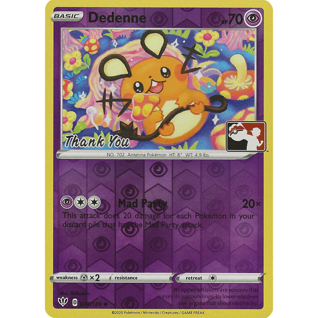 Dedenne (078/189) (Thank You Promo) [Sword & Shield: Darkness Ablaze]