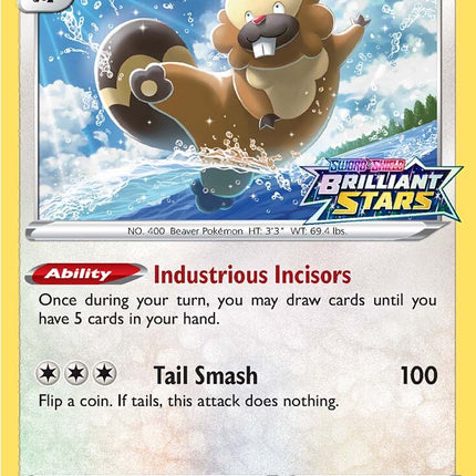 Bibarel (SWSH188) (Prerelease Promo) [Sword & Shield: Black Star Promos]