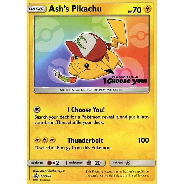 Ash's Pikachu [SM Black Star Promos]
