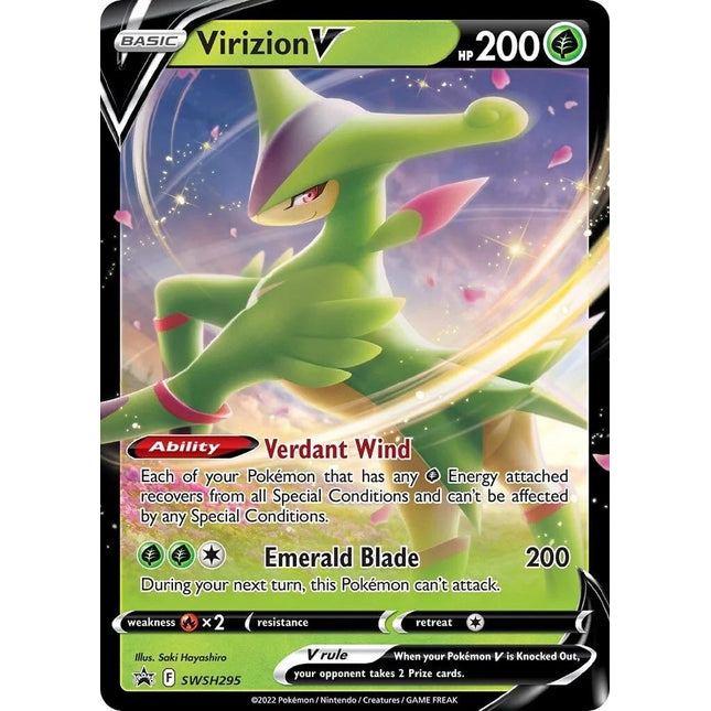 Virizion V (SWSH295) (Jumbo Card) [Sword & Shield: Black Star Promos]
