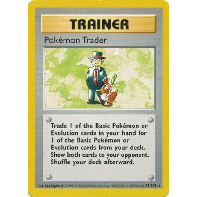 Pokemon Trader (77/102) [Base Set Shadowless Unlimited]