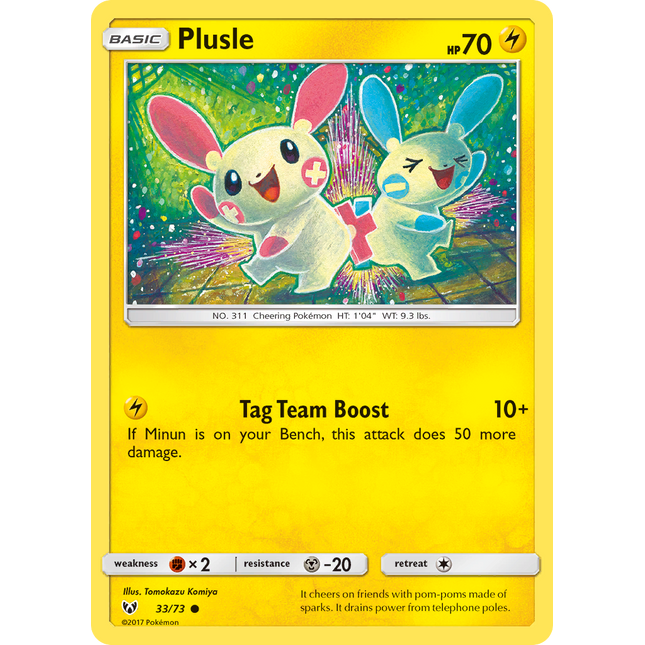 Plusle (33/73) [Sun & Moon: Shining Legends]
