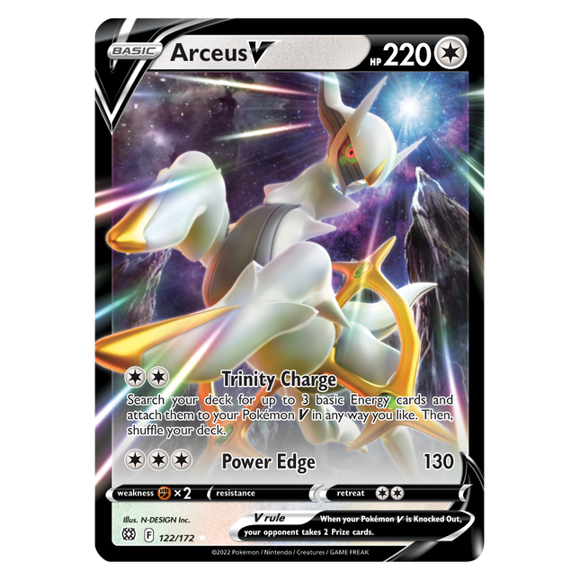 Arceus V (122/172) [Sword & Shield: Brilliant Stars]