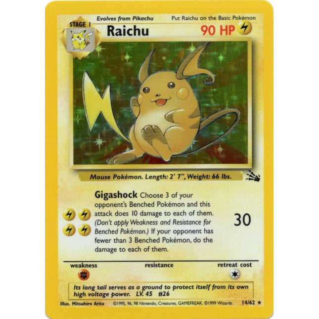 Raichu (14/62) [Fossil Unlimited]