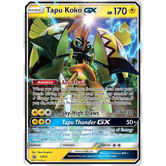 Tapu Koko-GX [SM Black Star Promos]