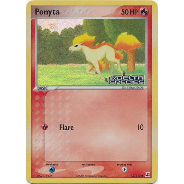 Ponyta (78/113) (Stamped) [EX: Delta Species]