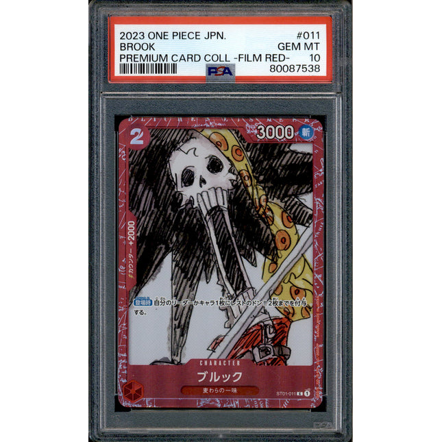 Brook - ST01-011 - PSA 10 - Film Red Collection - Promo - One Piece - 87538