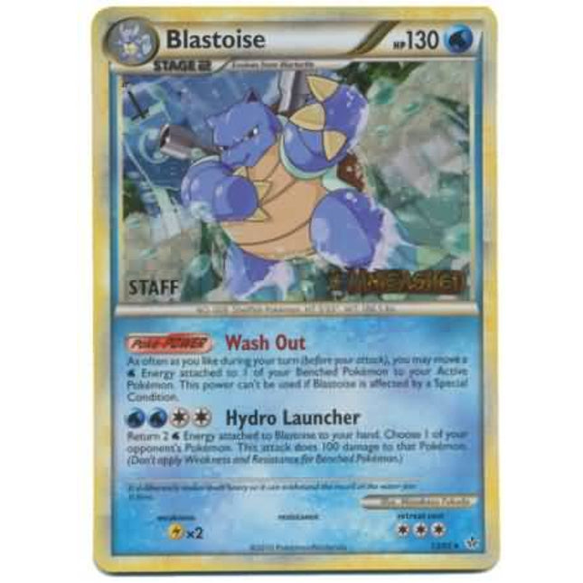 Blastoise (13/95) (Staff Prerelease Promo) [HeartGold & SoulSilver: Black Star Promos]