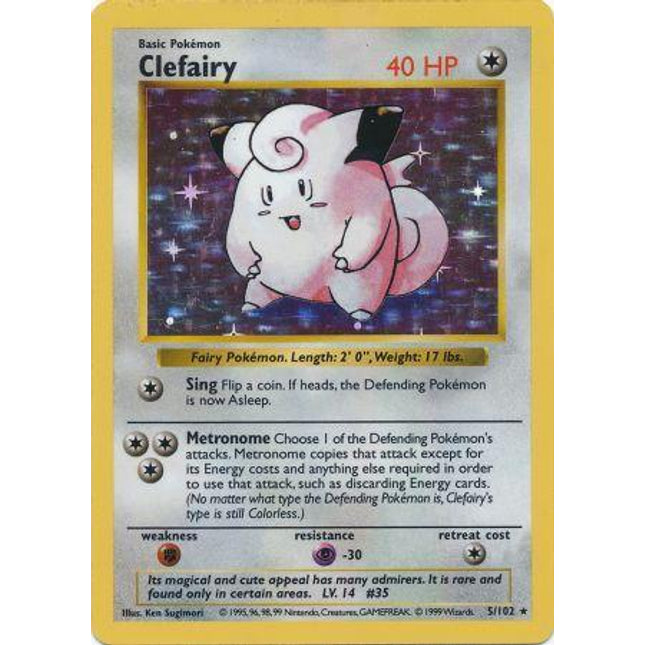 Clefairy (5/102) [Base Set (Shadowless)]