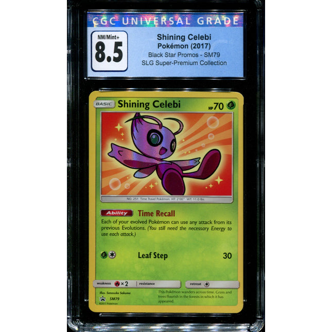 Shining Celebi - SM79 - CGC 8.5 - Black Star Promo - Shining Legends - Pokemon -  15150