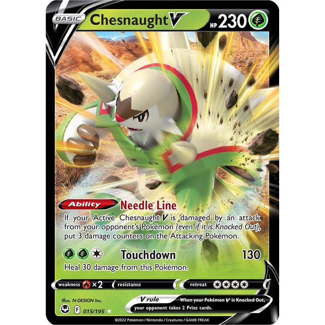 Chesnaught V (015/195) [Sword & Shield: Silver Tempest]